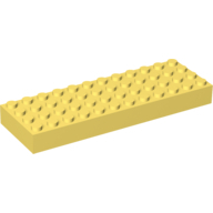 Lego kostka (kostička) 4x12, světle žlutá jasná (4243672)